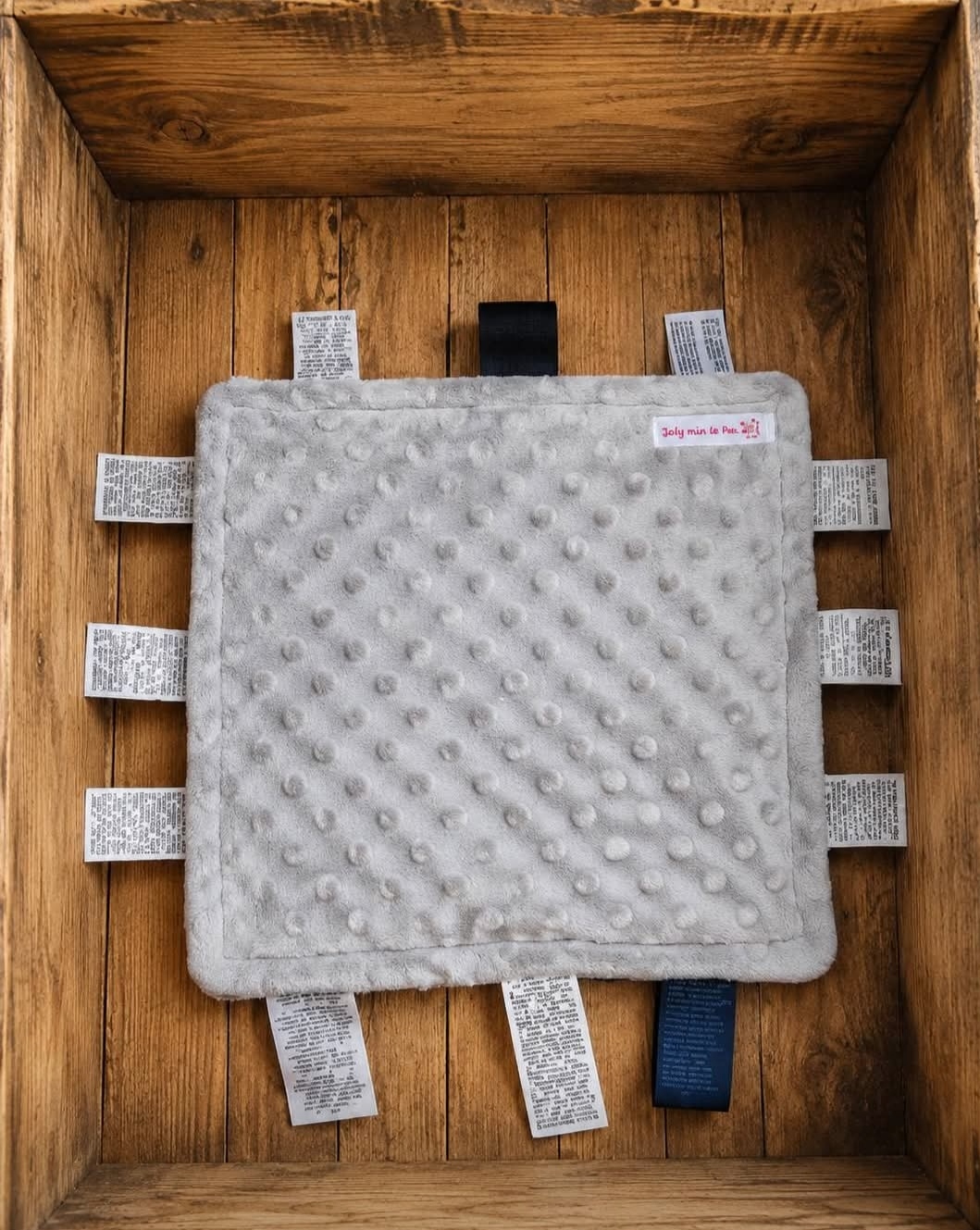 Doudou étiquettes sensorielles